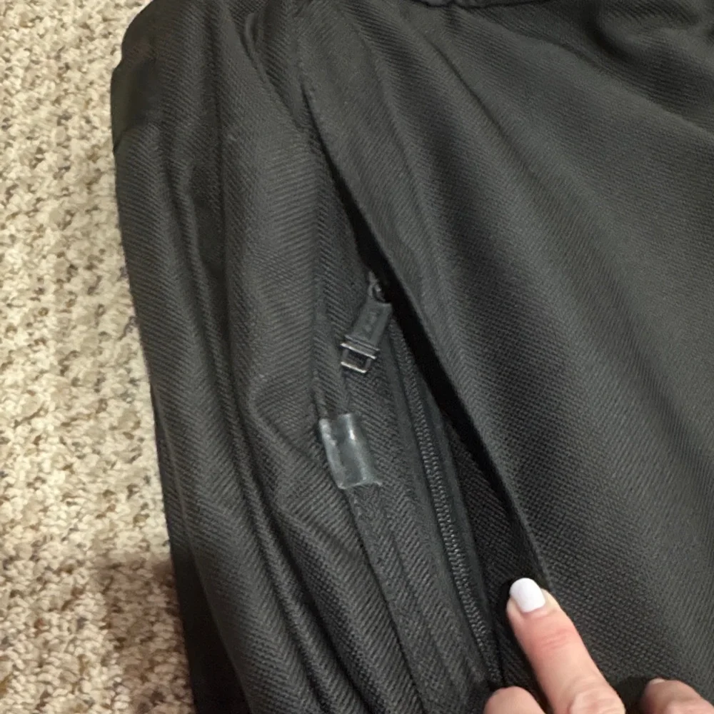 Tumi Black Men's Messenger Bag with Leather Trim
